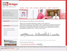 Tablet Screenshot of krieger-pharma.de